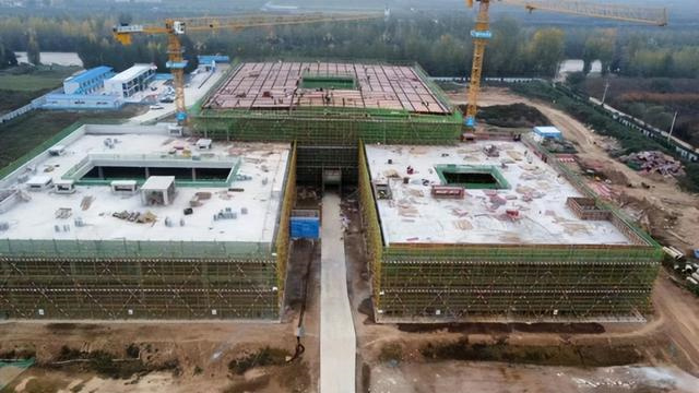 扶風(fēng)縣博物館設(shè)計(jì)建筑面積7542平方米，主體結(jié)構(gòu)進(jìn)入封頂