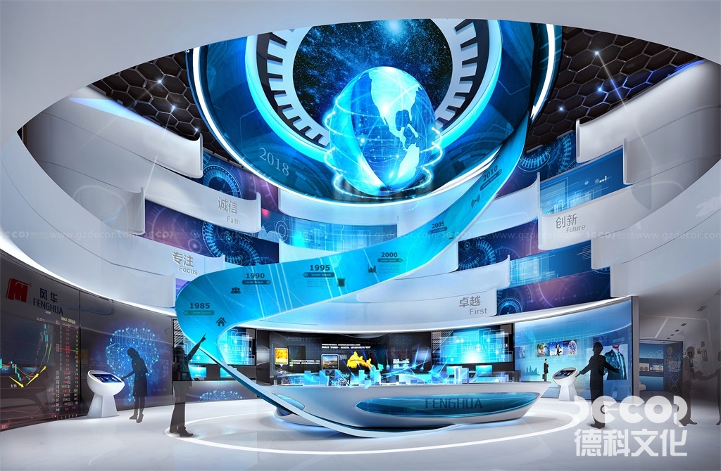 如何利用展覽館裝修的燈光設(shè)計(jì)和投影效果來營造獨(dú)特的展覽氛圍？